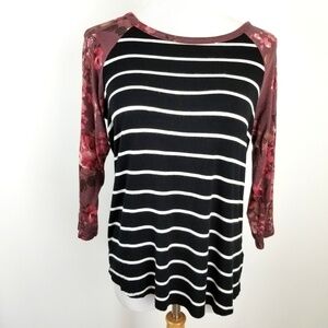 Maurices 24/7 striped shirt, sz M